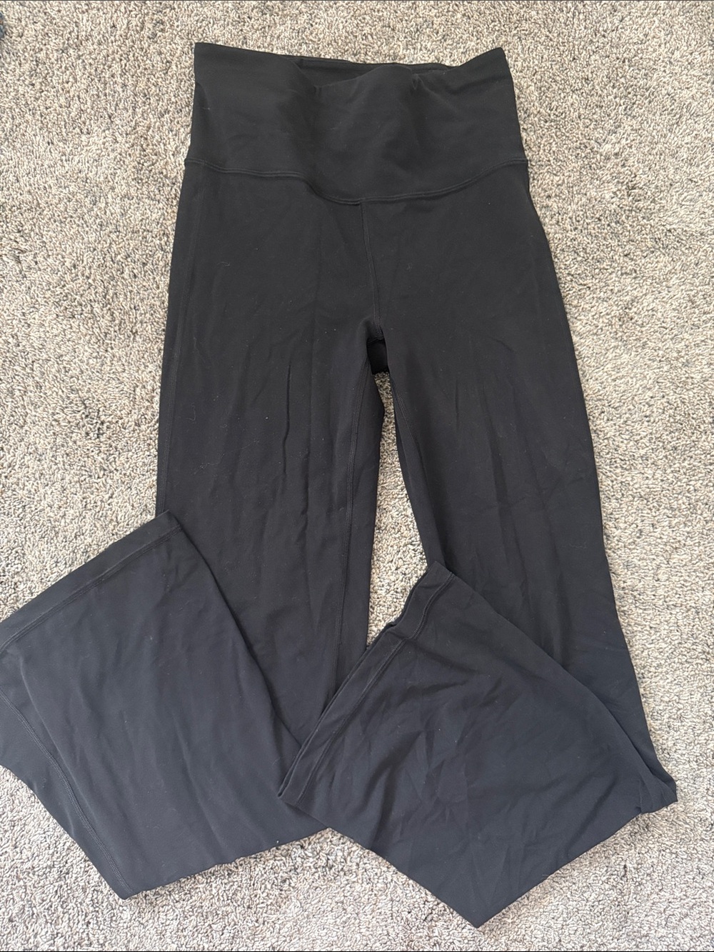 Athleta High-Waist Black Yoga Flare Leggings